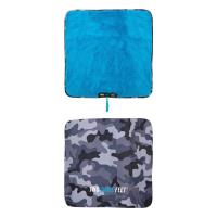 Two Bare Feet Weatherproof Changing Robe & Changing Mat - Grey Camo / Blue Extra Image 3 Preview